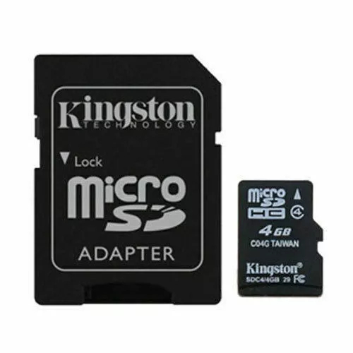 Κάρτα Μνήμης Kingston MICROSDXC 4GB CLASS 10 και Αντάπτορας SD Plus U1 80MB/s Κάρτα Μνήμης Kingston MICROSDXC 4GB CLASS 10 και Αντάπτορας SD Plus U1 80MB/s