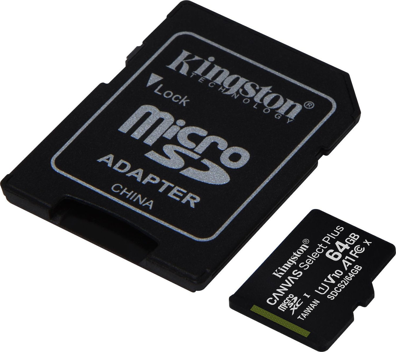 Κάρτα Μνήμης Kingston MICROSDXC 64GB CLASS 10 και Αντάπτορας SD Plus U1 80MB/s Κάρτα Μνήμης Kingston MICROSDXC 64GB CLASS 10 και Αντάπτορας SD Plus U1 80MB/s