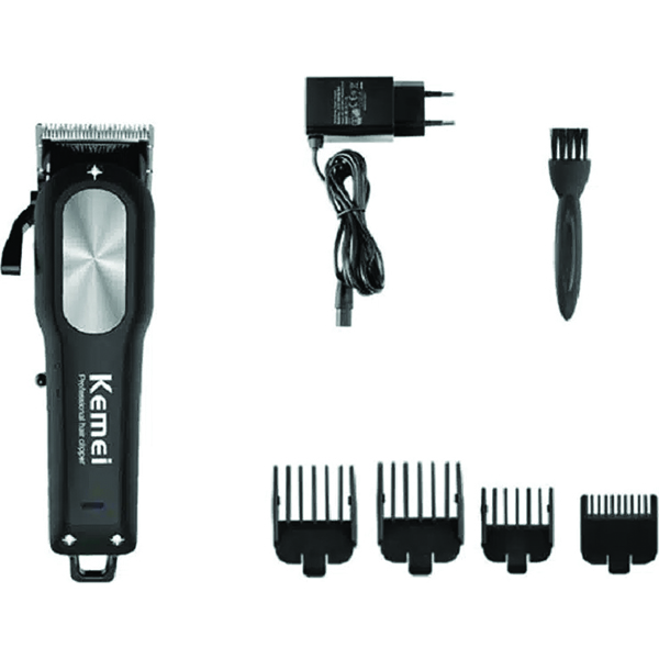 Kemei Επαγγελματική Επαναφορτιζόμενη Κουρευτική Μηχανή Μαλλιών και Σώματος Μαύρη Kemei Επαγγελματική Επαναφορτιζόμενη Κουρευτική Μηχανή Μαλλιών και Σώματος Μαύρη