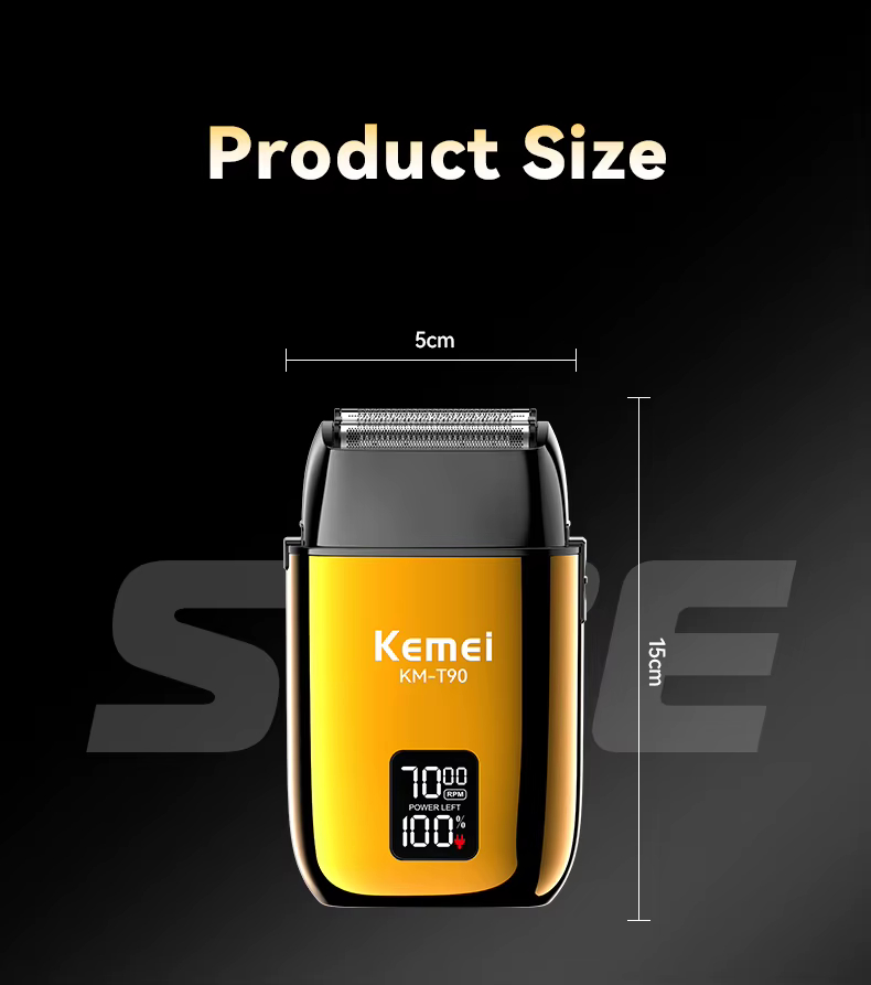 Kemei Επαναφορτιζόμενη Αδιάβροχη Κουρευτική Μηχανή με Οθόνη LCD & Φόρτιση USB Kemei Επαναφορτιζόμενη Αδιάβροχη Κουρευτική Μηχανή με Οθόνη LCD & Φόρτιση USB