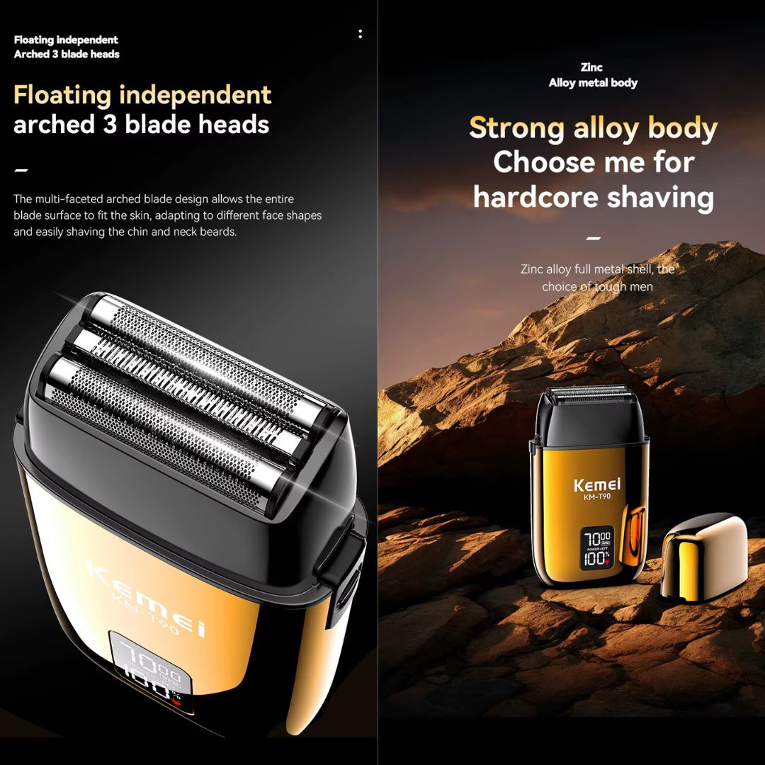 Kemei Επαναφορτιζόμενη Αδιάβροχη Κουρευτική Μηχανή με Οθόνη LCD & Φόρτιση USB Kemei Επαναφορτιζόμενη Αδιάβροχη Κουρευτική Μηχανή με Οθόνη LCD & Φόρτιση USB