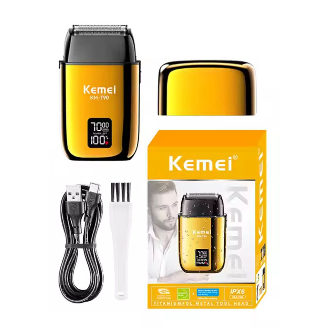 Kemei Επαναφορτιζόμενη Αδιάβροχη Κουρευτική Μηχανή με Οθόνη LCD & Φόρτιση USB Kemei Επαναφορτιζόμενη Αδιάβροχη Κουρευτική Μηχανή με Οθόνη LCD & Φόρτιση USB