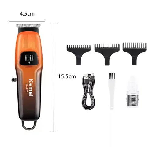 Kemei Επαναφορτιζόμενη Κουρευτική Μηχανή με LCD Οθόνη και USB Kemei Επαναφορτιζόμενη Κουρευτική Μηχανή με LCD Οθόνη και USB