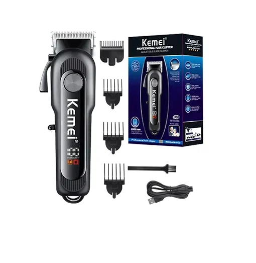 Kemei Επαναφορτιζόμενη Κουρευτική Μηχανή με Οθόνη LCD Kemei Επαναφορτιζόμενη Κουρευτική Μηχανή με Οθόνη LCD