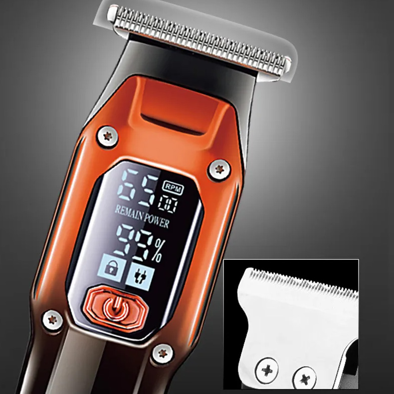 Kemei Eπαναφορτιζόμενη USB Κουρευτική - Ξυριστική Μηχανή 2 Ταχυτήτων με LCD Οθόνη, 3 Κεφαλές & Βουρτσάκι Καθαρισμού Kemei Eπαναφορτιζόμενη USB Κουρευτική - Ξυριστική Μηχανή 2 Ταχυτήτων με LCD Οθόνη, 3 Κεφαλές & Βουρτσάκι Καθαρισμού