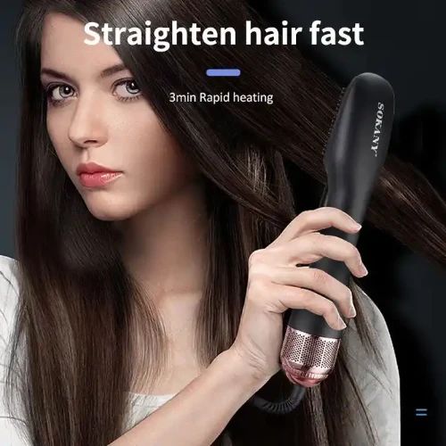 Κεραμική Θερμαινόμενη Βούρτσα Μαλλιών 1200W Ισιωτική με Τεχνολογία Ιόντων SOKANY SK-1915 Μαύρο-Ροζ Χρυσό Κεραμική Θερμαινόμενη Βούρτσα Μαλλιών 1200W Ισιωτική με Τεχνολογία Ιόντων SOKANY SK-1915 Μαύρο-Ροζ Χρυσό