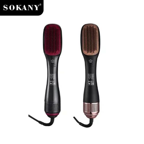 Κεραμική Θερμαινόμενη Βούρτσα Μαλλιών 1200W Ισιωτική με Τεχνολογία Ιόντων SOKANY SK-1915 Μαύρο-Ροζ Χρυσό Κεραμική Θερμαινόμενη Βούρτσα Μαλλιών 1200W Ισιωτική με Τεχνολογία Ιόντων SOKANY SK-1915 Μαύρο-Ροζ Χρυσό