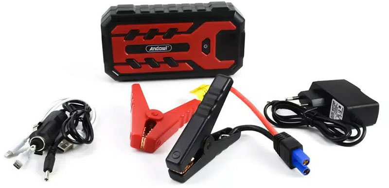 Κιτ Εκκίνησης Έκτακτης Ανάγκης Αυτοκινήτου Power Bank με LED Φακό & 2 USB Θύρες 20000 mAh Andowl Κιτ Εκκίνησης Έκτακτης Ανάγκης Αυτοκινήτου Power Bank με LED Φακό & 2 USB Θύρες 20000 mAh Andowl