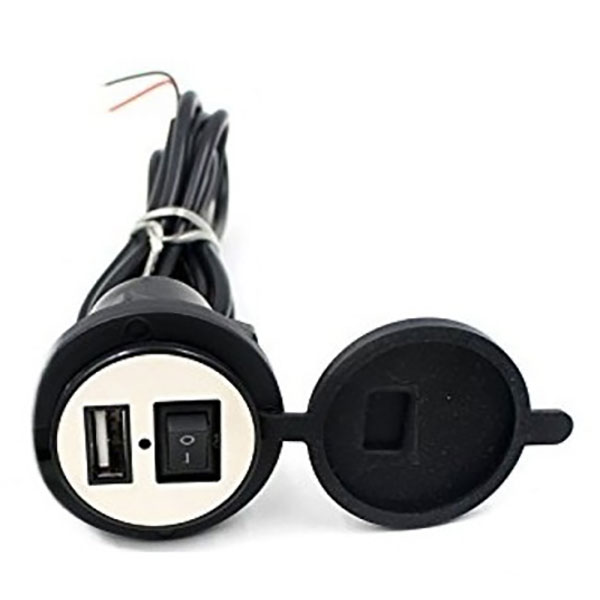 Κιτ Παροχής Ρεύματος Μοτοσυκλέτας με Θύρα USB & Βάση Στήριξης 12V Κιτ Παροχής Ρεύματος Μοτοσυκλέτας με Θύρα USB & Βάση Στήριξης 12V