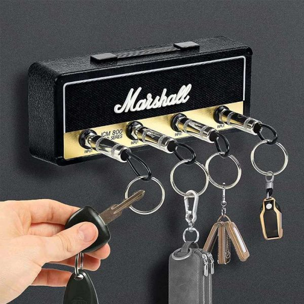 Κλειδοθήκη Ενισχυτής Κιθάρας Marshall με 4 Μπρελόκ σε Μαύρο Κλειδοθήκη Ενισχυτής Κιθάρας Marshall με 4 Μπρελόκ σε Μαύρο