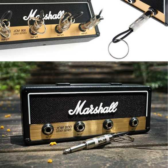 Κλειδοθήκη Ενισχυτής Κιθάρας Marshall με 4 Μπρελόκ σε Μαύρο Κλειδοθήκη Ενισχυτής Κιθάρας Marshall με 4 Μπρελόκ σε Μαύρο