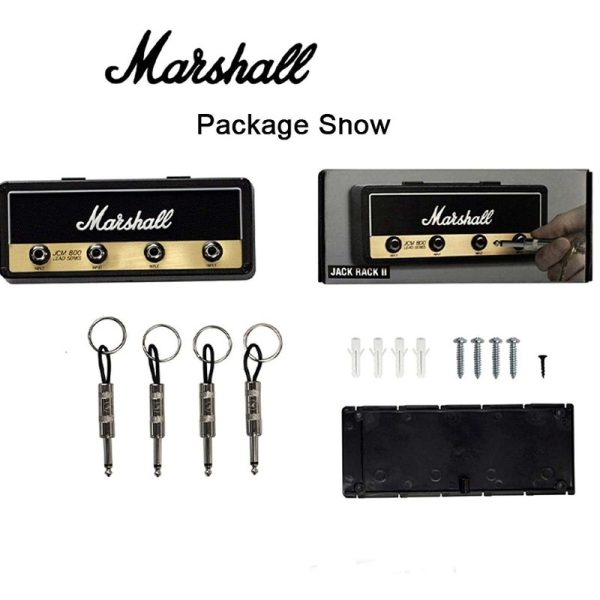 Κλειδοθήκη Ενισχυτής Κιθάρας Marshall με 4 Μπρελόκ σε Μαύρο Κλειδοθήκη Ενισχυτής Κιθάρας Marshall με 4 Μπρελόκ σε Μαύρο