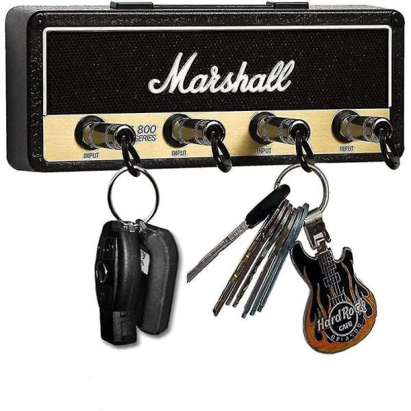 Κλειδοθήκη Ενισχυτής Κιθάρας Marshall με 4 Μπρελόκ σε Μαύρο Κλειδοθήκη Ενισχυτής Κιθάρας Marshall με 4 Μπρελόκ σε Μαύρο