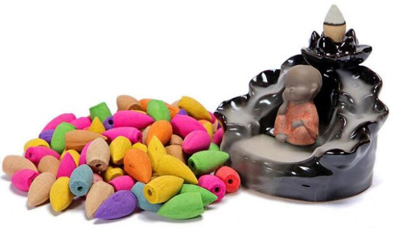 Κώνοι Θυμιάματος Αντίστροφης Ροής με Αρώματα Λουλουδιών 40 τεμαχίων Κώνοι Θυμιάματος Αντίστροφης Ροής με Αρώματα Λουλουδιών 40 τεμαχίων