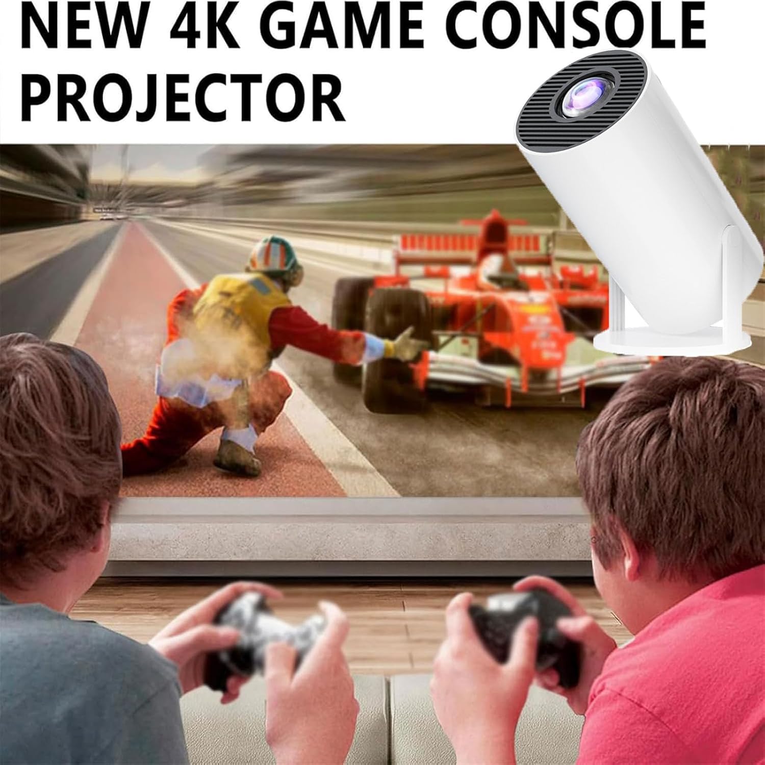 Κονσόλα Παιχνιδιών με Ενσωματωμένο Προτζέκτορα & 2x Ασύρματα Χειριστήρια - 4K, Android και 3000+ Κλασικά Παιχνίδια Κονσόλα Παιχνιδιών με Ενσωματωμένο Προτζέκτορα & 2x Ασύρματα Χειριστήρια - 4K, Android και 3000+ Κλασικά Παιχνίδια