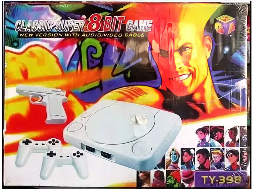 Κονσόλα Βιντεοπαιχνιδιών με 2 Χειριστήρια, Πιστόλι και Ενσωματωμένα Παιχνίδια Κονσόλα Βιντεοπαιχνιδιών με 2 Χειριστήρια, Πιστόλι και Ενσωματωμένα Παιχνίδια
