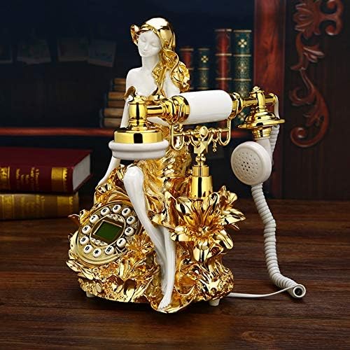 Κόσμημα Ρετρό Τηλεφωνική Συσκευή με Οθόνη LCD Αντίκα Χρυσό Κόσμημα Ρετρό Τηλεφωνική Συσκευή με Οθόνη LCD Αντίκα Χρυσό