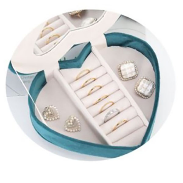 Κοσμηματοθήκη-Μπιζουτιέρα 16x10cm Πετρόλ Κοσμηματοθήκη-Μπιζουτιέρα 16x10cm Πετρόλ