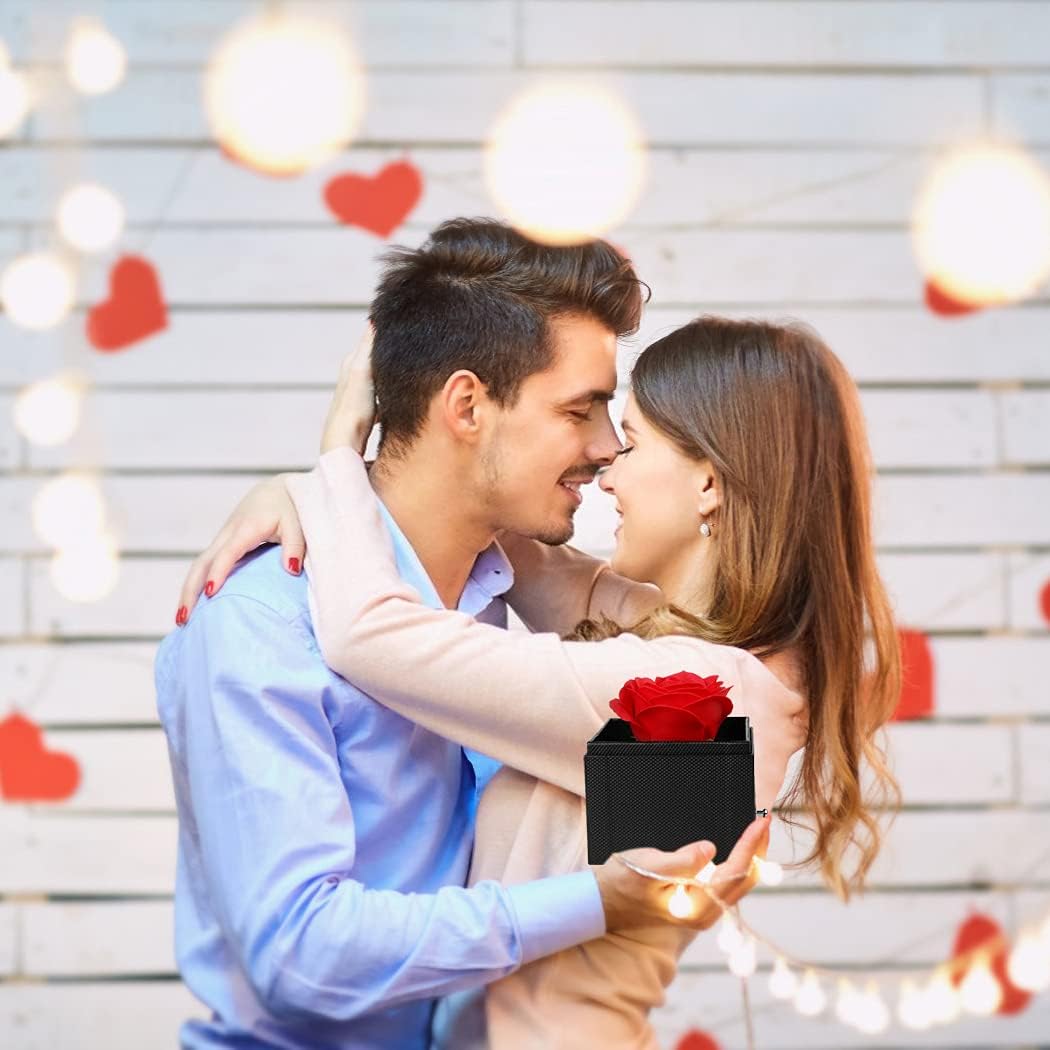 Κουτί Δώρου - Μπιζουτιέρα με Τριαντάφυλλο Κουτί Δώρου - Μπιζουτιέρα με Τριαντάφυλλο