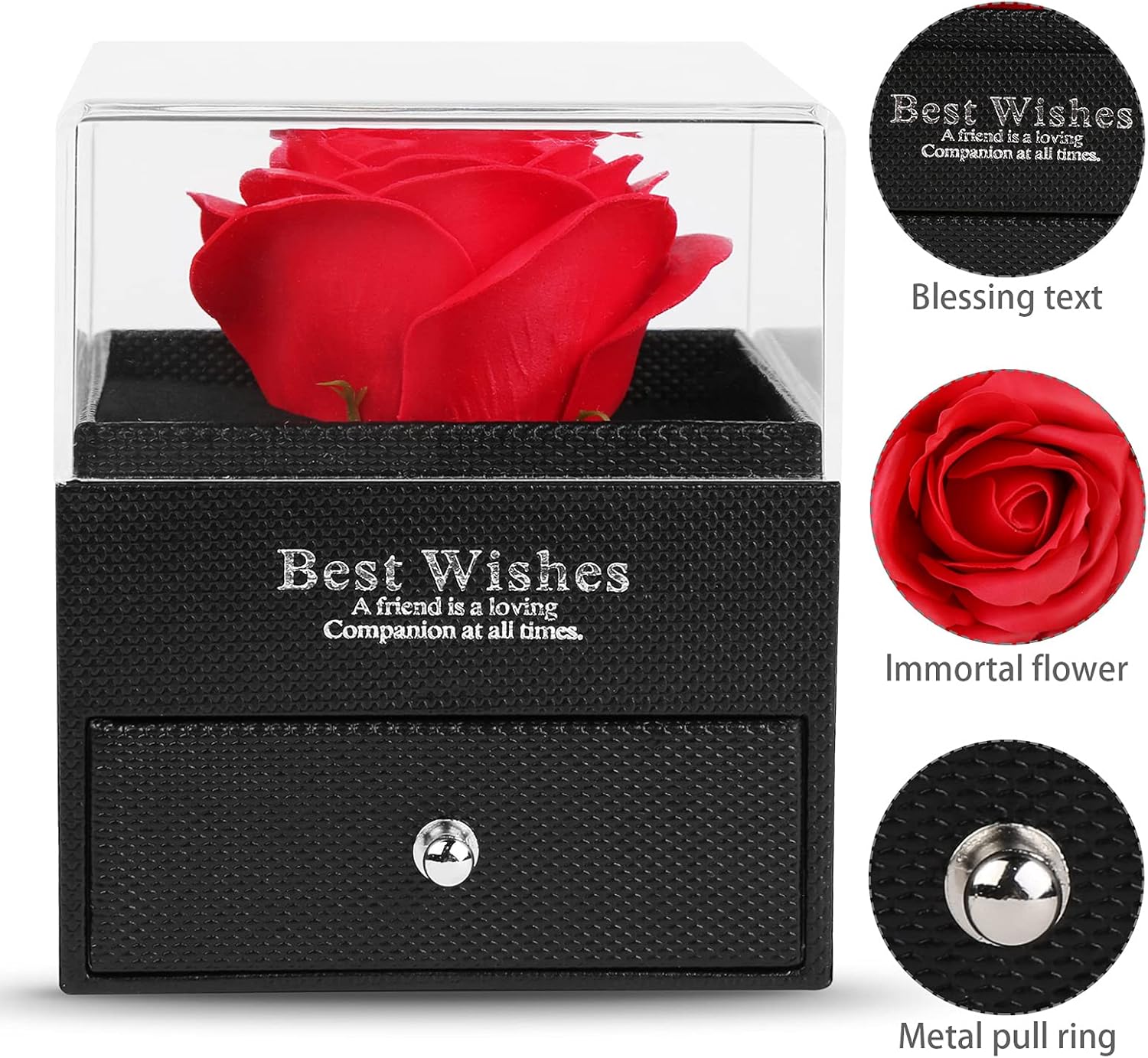 Κουτί Δώρου - Μπιζουτιέρα με Τριαντάφυλλο Κουτί Δώρου - Μπιζουτιέρα με Τριαντάφυλλο