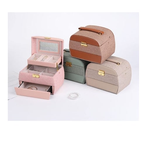 Κουτί Οργάνωσης Κοσμημάτων-Μπιζουτιέρα 14.5×14.5x21cm Κουτί Οργάνωσης Κοσμημάτων-Μπιζουτιέρα 14.5×14.5x21cm