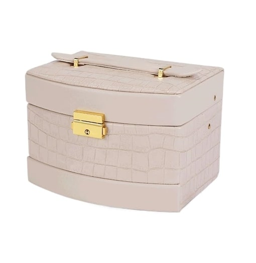 Κουτί Οργάνωσης Κοσμημάτων-Μπιζουτιέρα με Καθρέπτη 18x14x12.5cm Κουτί Οργάνωσης Κοσμημάτων-Μπιζουτιέρα με Καθρέπτη 18x14x12.5cm