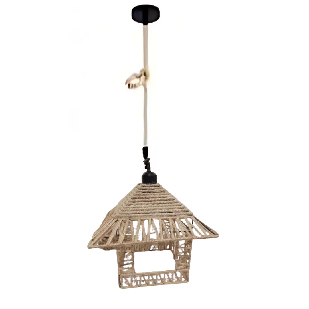 Κρεμαστό Φωτιστικό Οροφής 60 W με Σχοινί για Ντουί Ε27 - 30 x 28 cm Κρεμαστό Φωτιστικό Οροφής 60 W με Σχοινί για Ντουί Ε27 - 30 x 28 cm