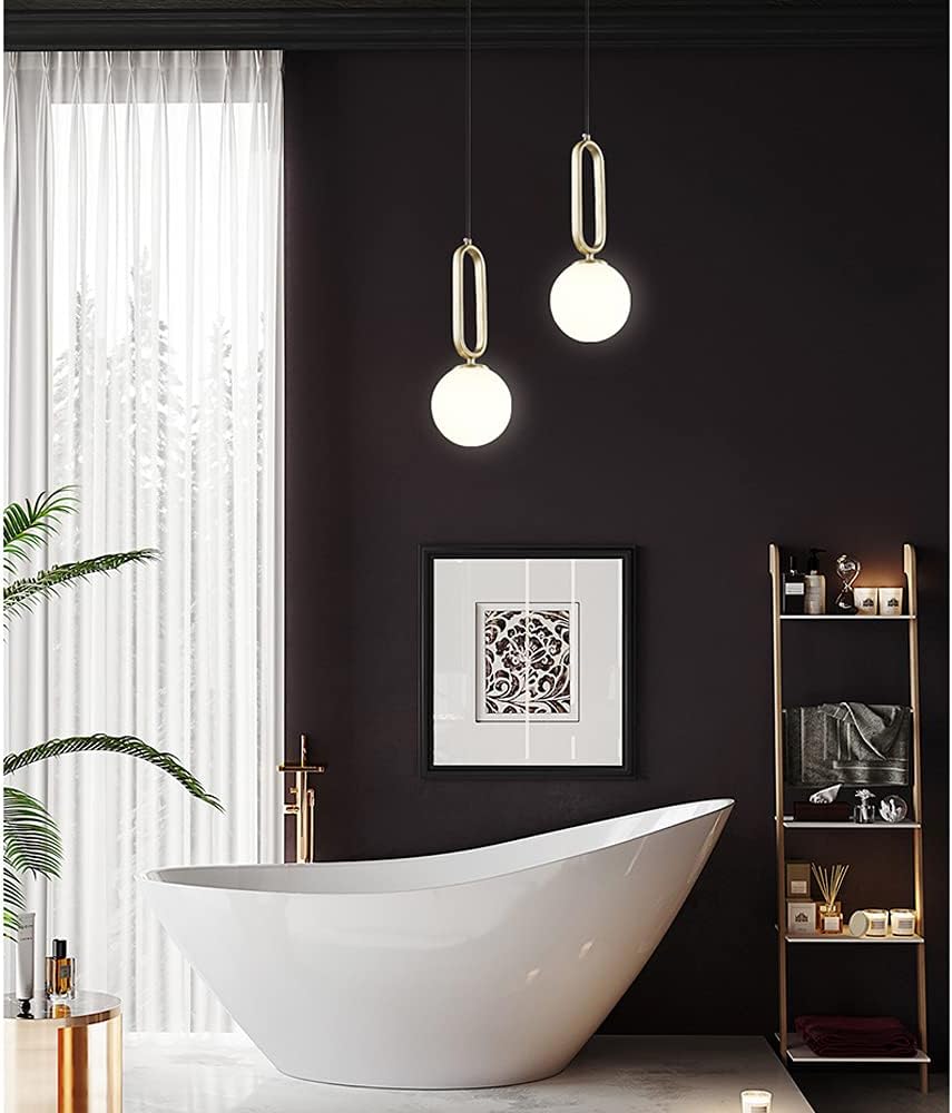 Κρεμαστό Μονόφωτο Φωτιστικό με Χρυσές Λεπτομέρειες & Ντουί G9 Κρεμαστό Μονόφωτο Φωτιστικό με Χρυσές Λεπτομέρειες & Ντουί G9