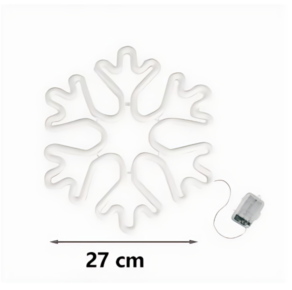 Κρεμαστό Χριστουγεννιάτικο Στολίδι Χιονονιφάδα με 46 LED RGB 27cm, IP44 Κρεμαστό Χριστουγεννιάτικο Στολίδι Χιονονιφάδα με 46 LED RGB 27cm, IP44