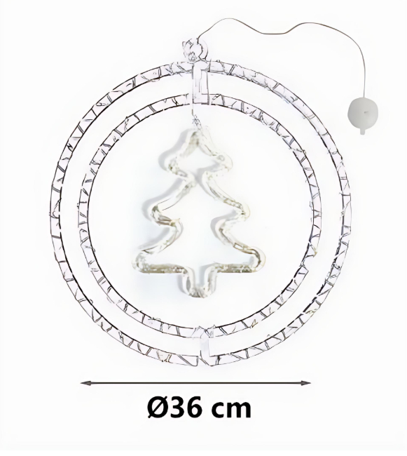 Κρεμαστό Χριστουγεννιάτικο Στολίδι Χριστουγεννιάτικο Δέντρο με 73 LED 36cm Κρεμαστό Χριστουγεννιάτικο Στολίδι Χριστουγεννιάτικο Δέντρο με 73 LED 36cm