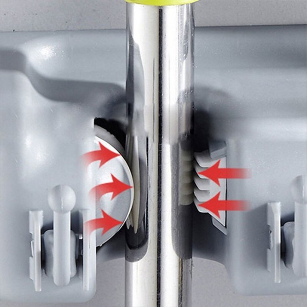 Κρεμάστρα 2 σε 1 για Σκούπες και Σφουγγαρίστρες 5 Θέσεων με 6 Γάντζους 6x8x6εκ Κρεμάστρα 2 σε 1 για Σκούπες και Σφουγγαρίστρες 5 Θέσεων με 6 Γάντζους 6x8x6εκ