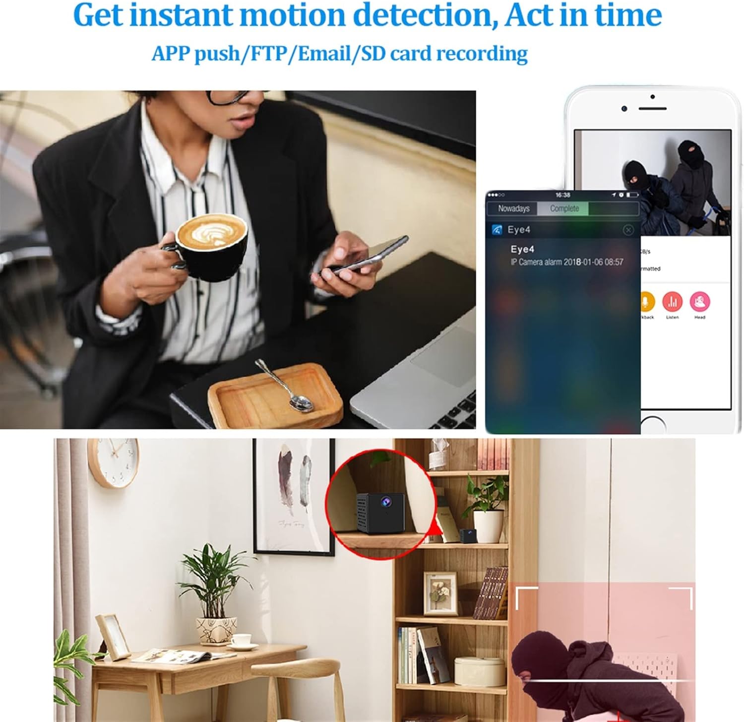Κρυφή Κάμερα Παρακολούθησης 1080p με Ανιχνευτή Κίνησης & Υποδοχή Κάρτας Μνήμης - VStarcam Κρυφή Κάμερα Παρακολούθησης 1080p με Ανιχνευτή Κίνησης & Υποδοχή Κάρτας Μνήμης - VStarcam
