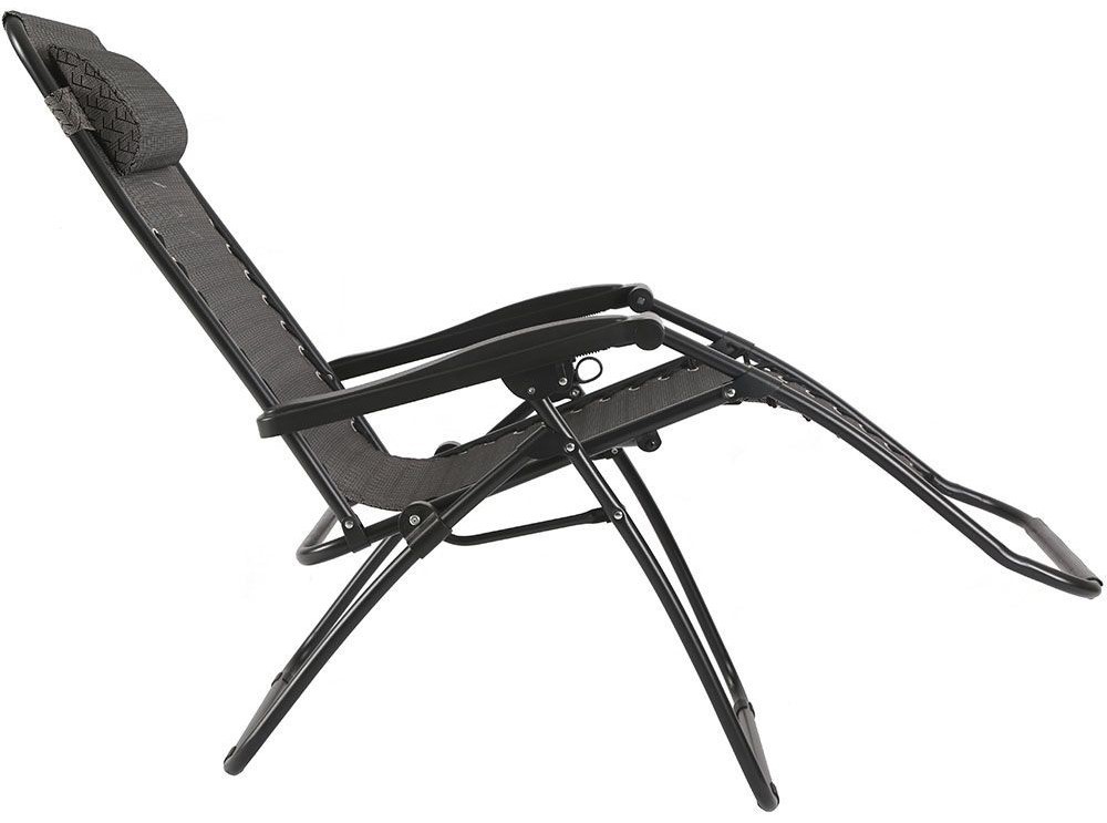 Ξαπλώστρα - Πολυθρόνα Παραλίας με Ρυθμιζόμενη Πλάτη και Μεταλλικό Σκελετό - Μαύρo Ξαπλώστρα - Πολυθρόνα Παραλίας με Ρυθμιζόμενη Πλάτη και Μεταλλικό Σκελετό - Μαύρo
