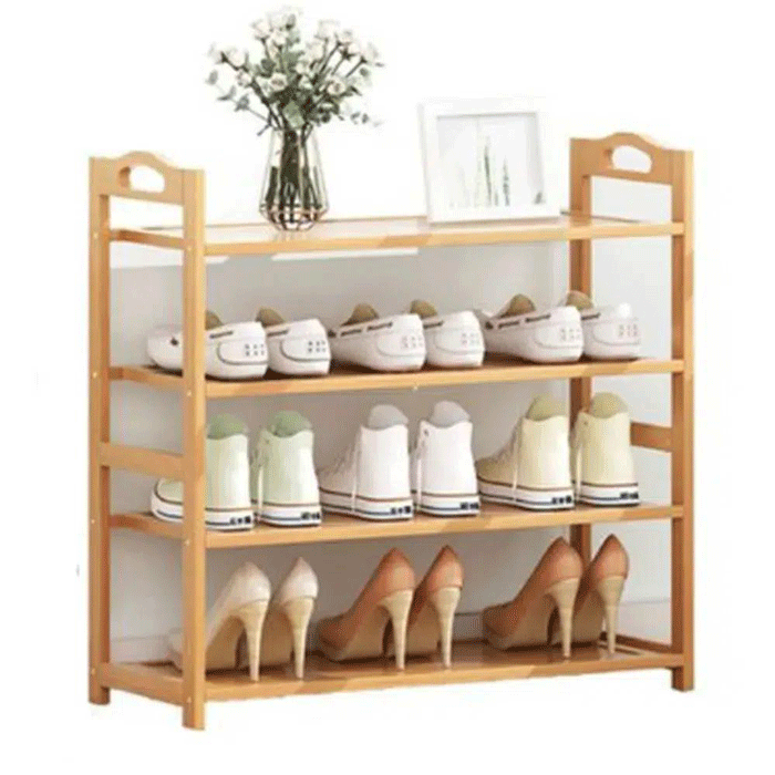 Ξύλινη Bamboo Παπουτσοθήκη – Ραφιέρα Δαπέδου με 3 Ράφια – 70x 26 x 70 cm σε Ανοιχτό Καφέ Χρώμα Ξύλινη Bamboo Παπουτσοθήκη – Ραφιέρα Δαπέδου με 3 Ράφια – 70x 26 x 70 cm σε Ανοιχτό Καφέ Χρώμα