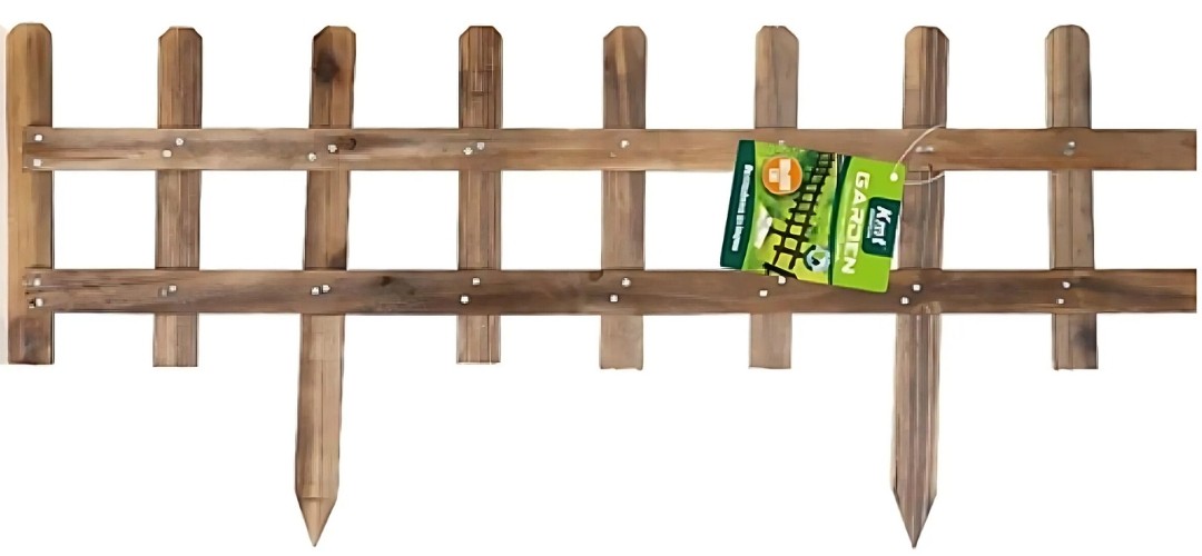 Ξύλινη Μπορντούρα Κήπου 100x45cm για Παρτέρια & Γκαζόν - KmtStyle Ξύλινη Μπορντούρα Κήπου 100x45cm για Παρτέρια & Γκαζόν - KmtStyle