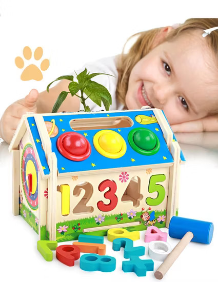 Ξύλινο Εκπαιδευτικό Παιχνίδι με Αριθμούς 3+ Ξύλινο Εκπαιδευτικό Παιχνίδι με Αριθμούς 3+