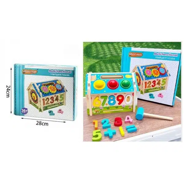 Ξύλινο Εκπαιδευτικό Παιχνίδι με Αριθμούς 3+ Ξύλινο Εκπαιδευτικό Παιχνίδι με Αριθμούς 3+