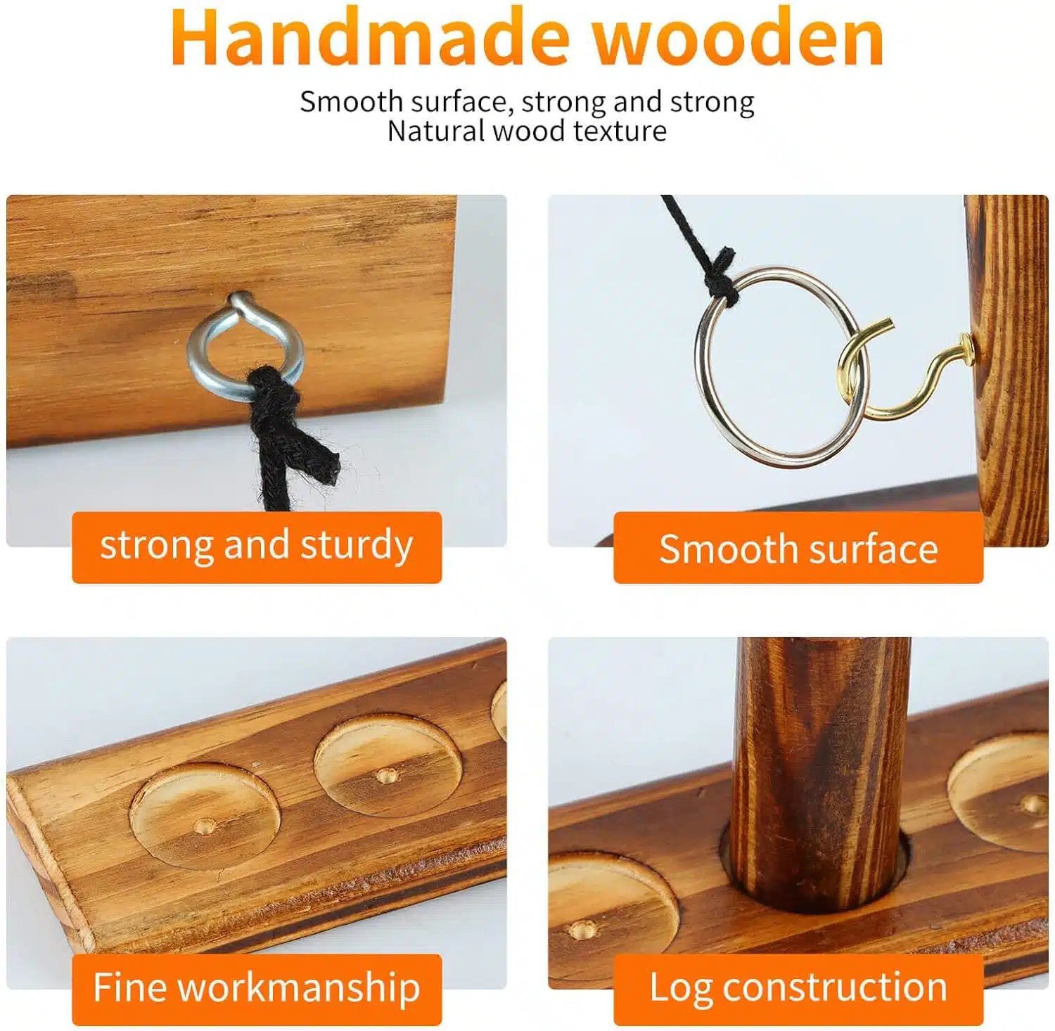 Ξύλινο Επιτραπέζιο παιχνίδι “Ring Toss Game” για Παιδιά & Ενήλικες Ξύλινο Επιτραπέζιο παιχνίδι “Ring Toss Game” για Παιδιά & Ενήλικες