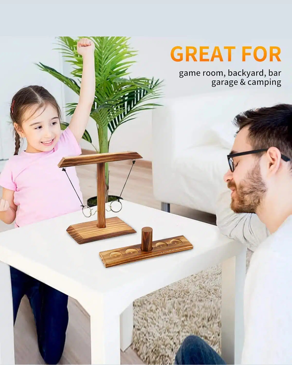 Ξύλινο Επιτραπέζιο παιχνίδι “Ring Toss Game” για Παιδιά & Ενήλικες Ξύλινο Επιτραπέζιο παιχνίδι “Ring Toss Game” για Παιδιά & Ενήλικες