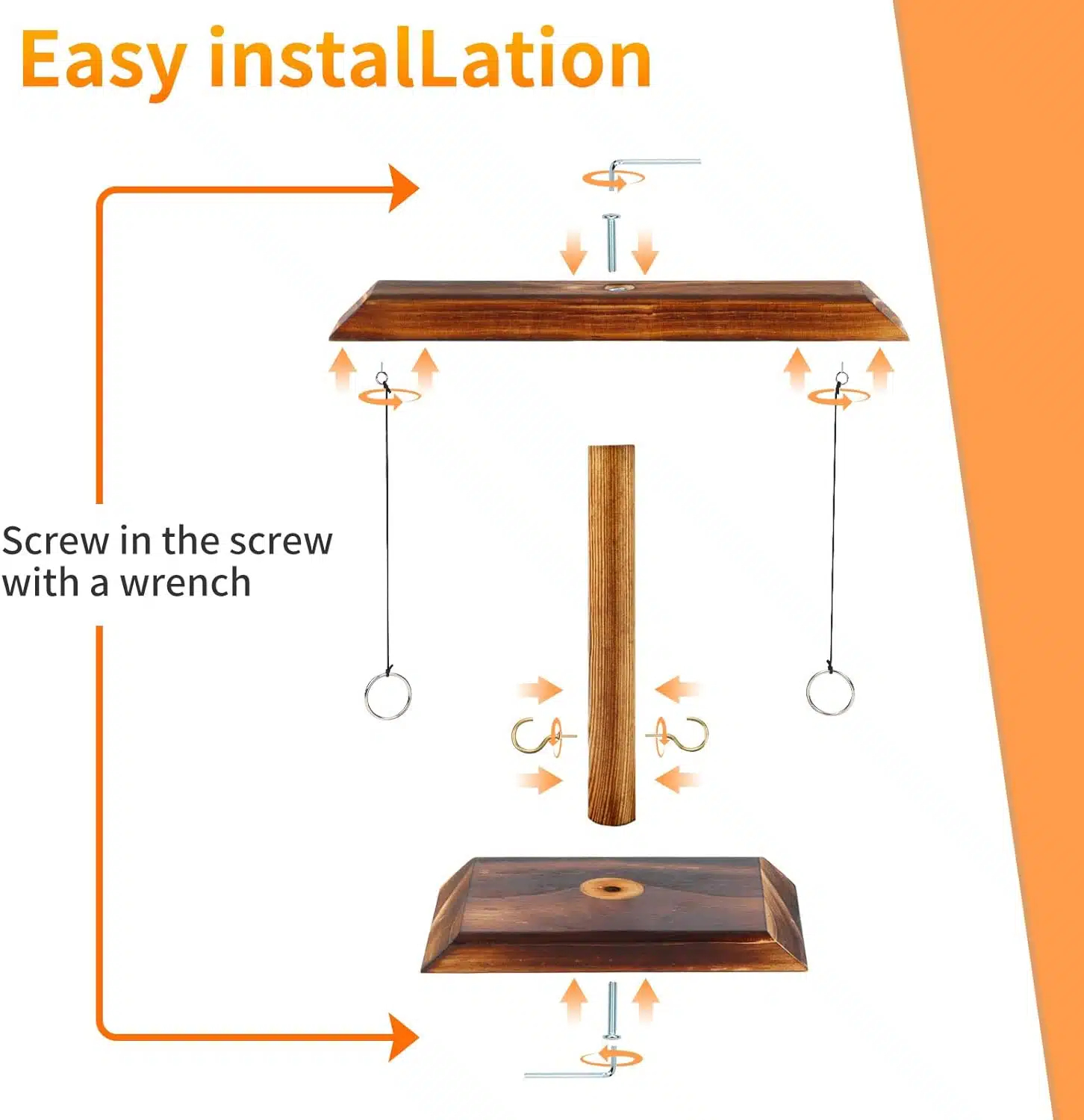 Ξύλινο Επιτραπέζιο παιχνίδι “Ring Toss Game” για Παιδιά & Ενήλικες Ξύλινο Επιτραπέζιο παιχνίδι “Ring Toss Game” για Παιδιά & Ενήλικες
