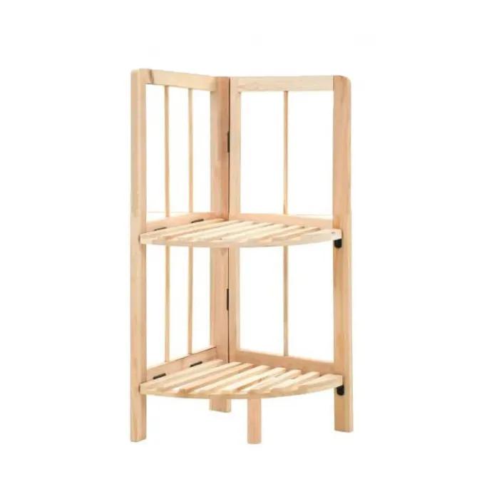 Ξύλινο Γωνιακό Ράφι 2 Επιπέδων 28x28x60cm Ξύλινο Γωνιακό Ράφι 2 Επιπέδων 28x28x60cm