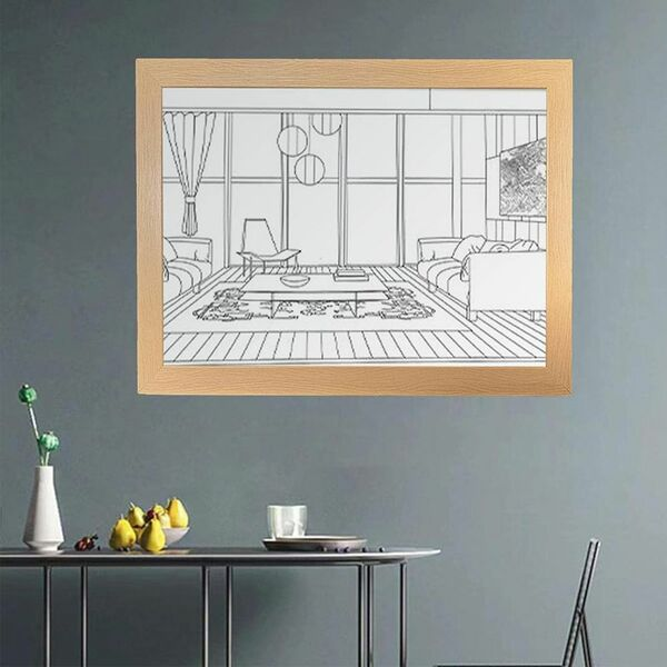 Ξύλινο Κάδρο με Πρωτοποριακό Έργο Τέχνης και Κρυφό Φωτισμό LED με 3 Λειτουργίες Φωτός Ξύλινο Κάδρο με Πρωτοποριακό Έργο Τέχνης και Κρυφό Φωτισμό LED με 3 Λειτουργίες Φωτός