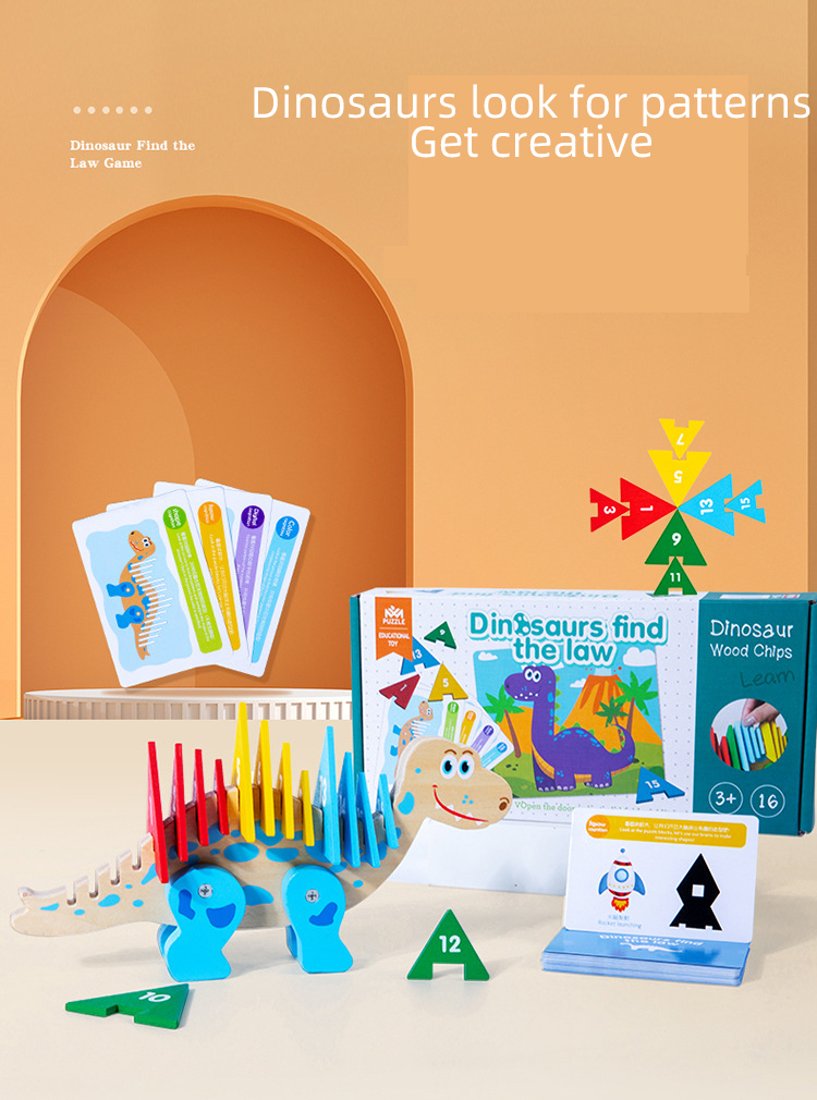 Ξύλινος Εκπαιδευτικός Δεινόσαυρος Εκμάθησης Χρωμάτων - Σχημάτων - Αριθμών Κατάλληλο για Ηλικίες 3+ Ετών - Dinosaur Thinking Sorting Game Ξύλινος Εκπαιδευτικός Δεινόσαυρος Εκμάθησης Χρωμάτων - Σχημάτων - Αριθμών Κατάλληλο για Ηλικίες 3+ Ετών - Dinosaur Thinking Sorting Game