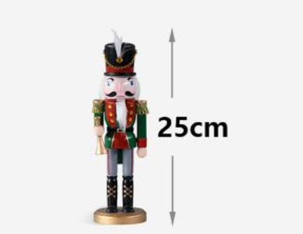 Ξύλινος Χριστουγεννιάτικος Καρυοθραύστης 25cm Ξύλινος Χριστουγεννιάτικος Καρυοθραύστης 25cm