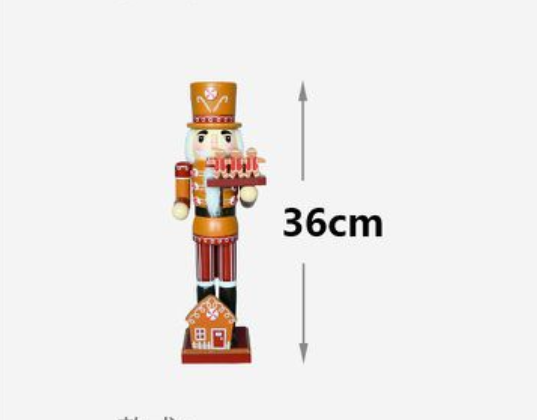 Ξύλινος Χριστουγεννιάτικος Καρυοθραύστης 36cm Gingerbread Ξύλινος Χριστουγεννιάτικος Καρυοθραύστης 36cm Gingerbread