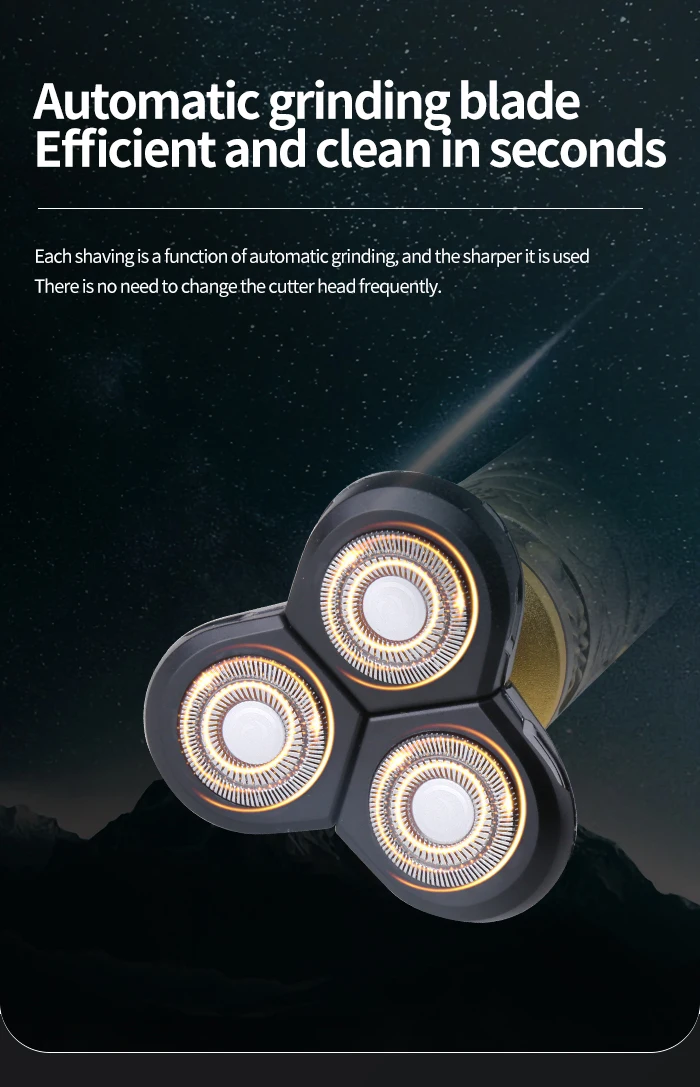 Ξυριστική Επαναφορτιζόμενη Μηχανή KEMEI με 3 Περιστρεφόμενες Λεπίδες και τεχνολογία 4D Ξυριστική Επαναφορτιζόμενη Μηχανή KEMEI με 3 Περιστρεφόμενες Λεπίδες και τεχνολογία 4D