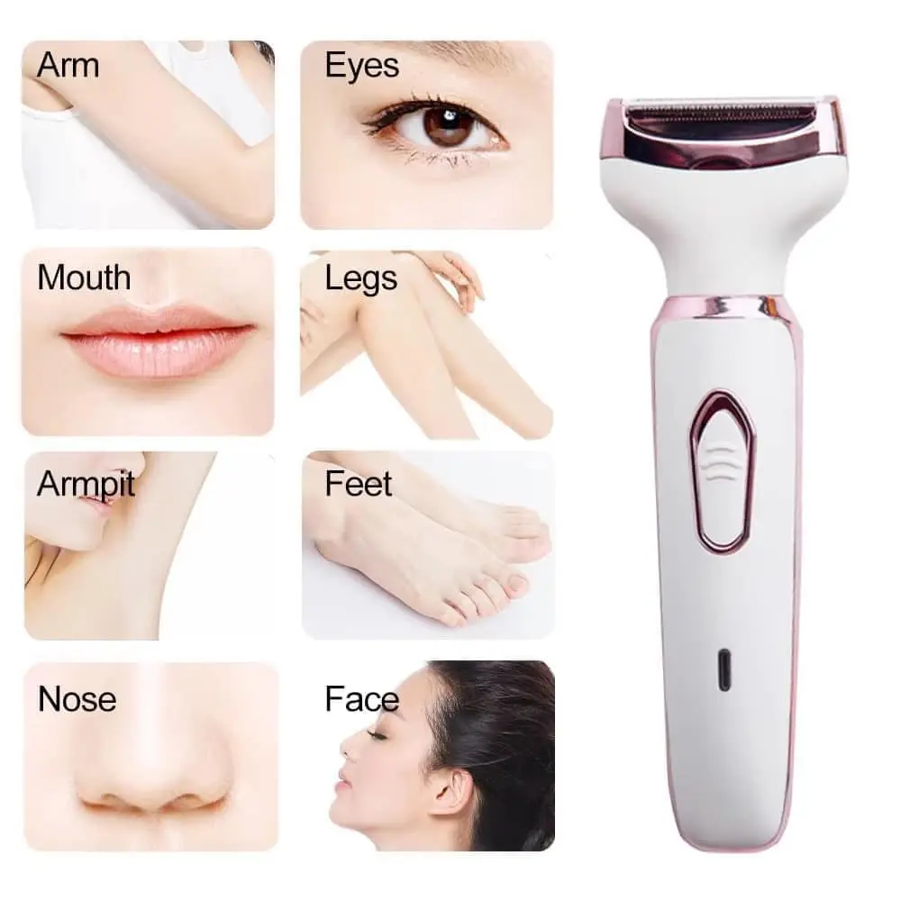 Ξυριστική Μηχανή 4 σε 1 Επαναφορτιζόμενη USB με Ανταλλακτικές Κεφαλές Kemei Ξυριστική Μηχανή 4 σε 1 Επαναφορτιζόμενη USB με Ανταλλακτικές Κεφαλές Kemei