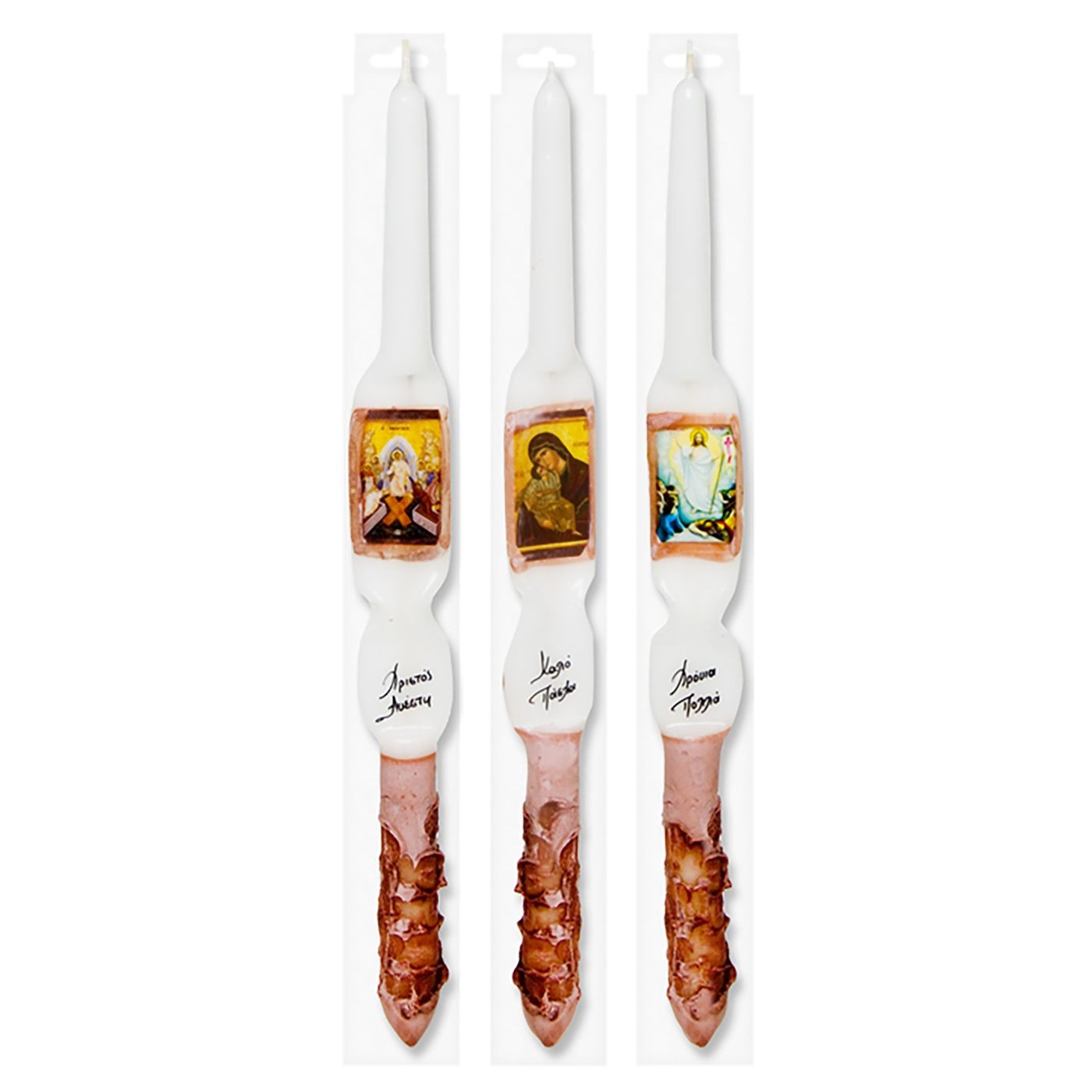 Λαμπάδα Πασχαλινή με Θρησκευτική Εικόνα 40cm Λαμπάδα Πασχαλινή με Θρησκευτική Εικόνα 40cm