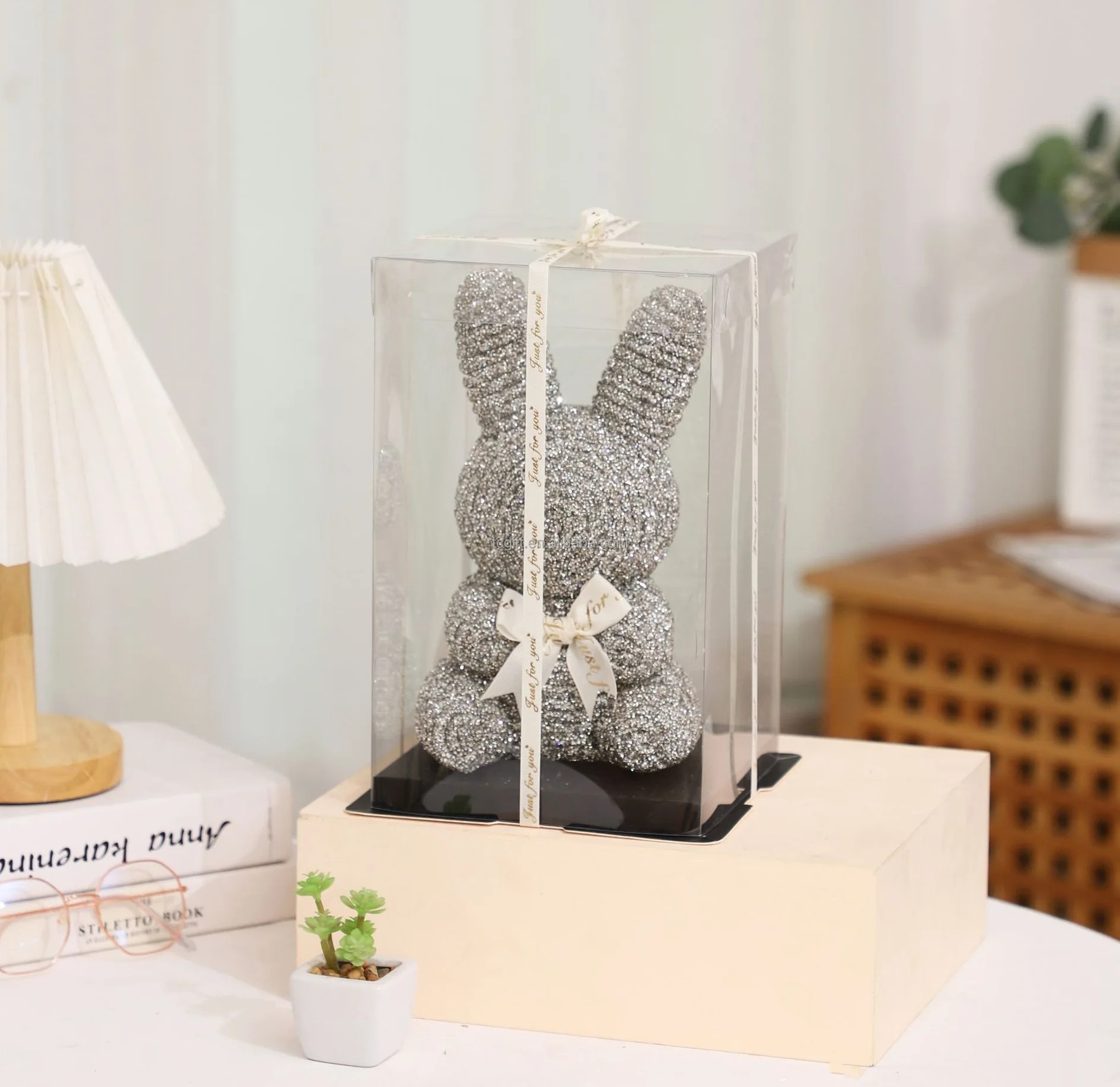 Λαμπερό Λαγουδάκι Αγάπης 20x12 σε Συσκευασία Δώρου Λαμπερό Λαγουδάκι Αγάπης 20x12 σε Συσκευασία Δώρου