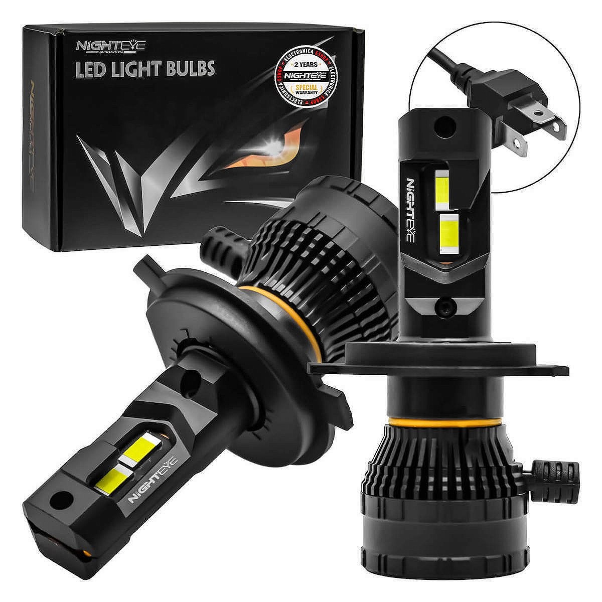 Λάμπες Αυτοκινήτου LED NightEYE IP68 – Ισχυρός Φωτισμός 200W 40000LM 6500K Λάμπες Αυτοκινήτου LED NightEYE IP68 – Ισχυρός Φωτισμός 200W 40000LM 6500K